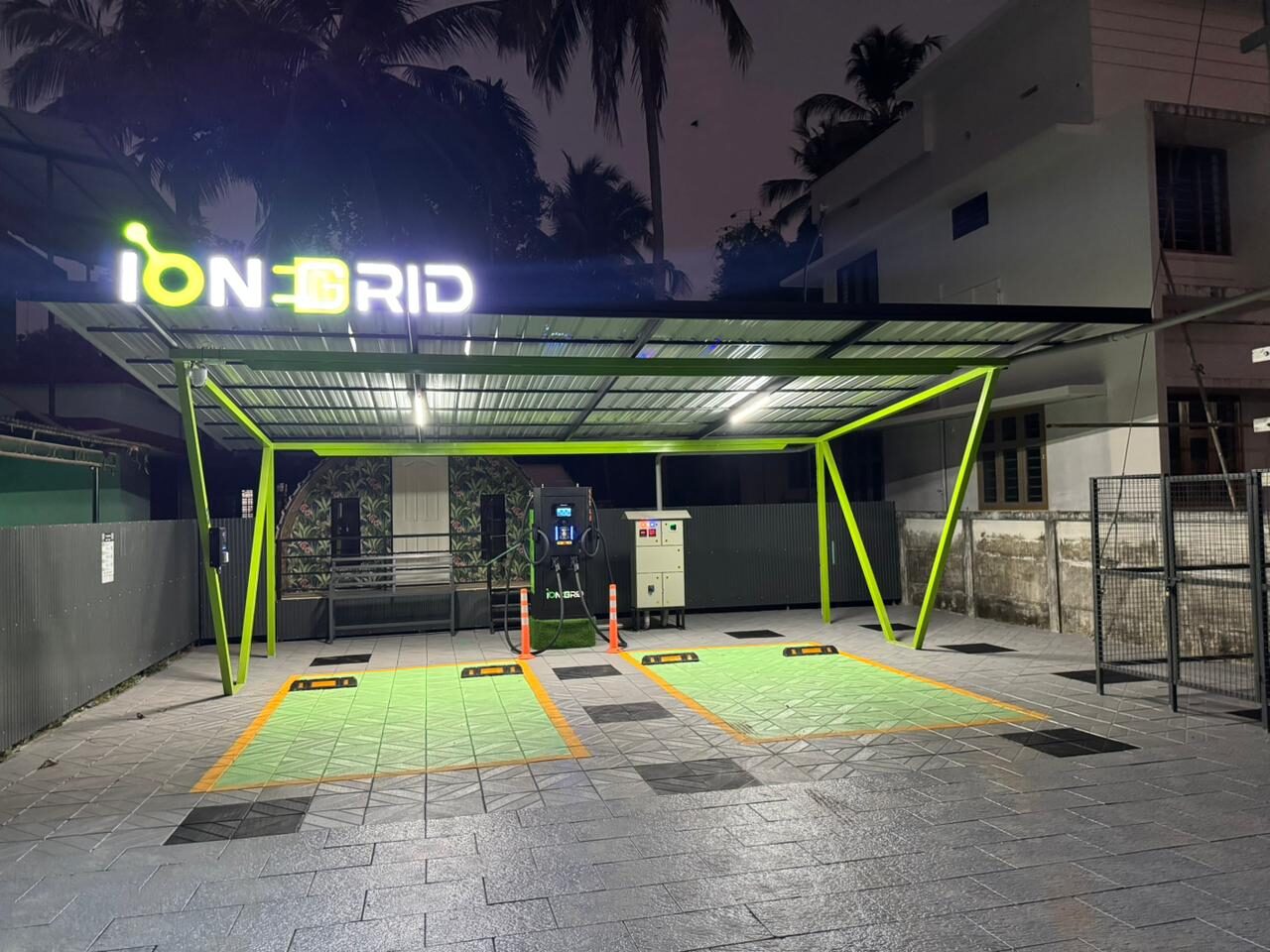 Station at night